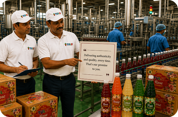 Tulsi factory and packaging team