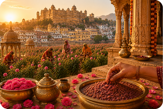 Tulsi Gulkand craftsmanship in Rajasthan